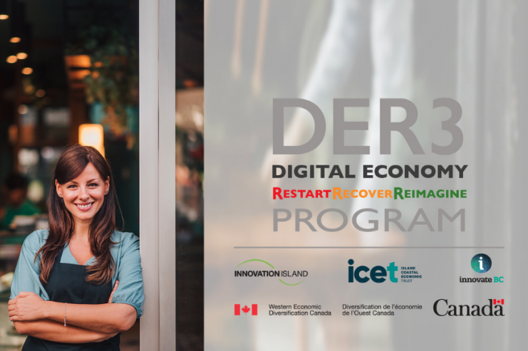 DER3 Digital Economy restart, recover, reimagine program poster